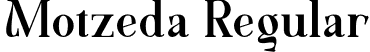 Motzeda Regular font - Motzeda Demo.otf