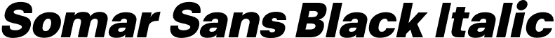 Somar Sans Black Italic font - SomarSans-BlackItalic.otf