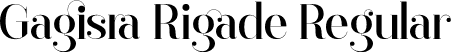 Gagisra Rigade Regular font - Gagisra Rigade.otf