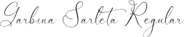 Garbina Sarleta Regular font - Garbina Sarleta.otf