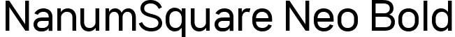 NanumSquare Neo Bold font - NanumSquareNeo-cBd.ttf