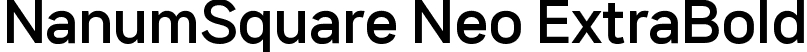 NanumSquare Neo ExtraBold font - NanumSquareNeo-dEb.ttf