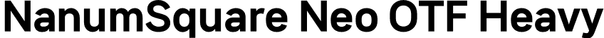 NanumSquare Neo OTF Heavy font - NanumSquareNeoOTF-eHv.otf