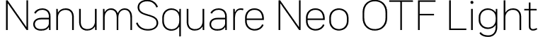 NanumSquare Neo OTF Light font - NanumSquareNeoOTF-aLt.otf