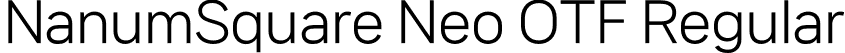 NanumSquare Neo OTF Regular font - NanumSquareNeoOTF-bRg.otf