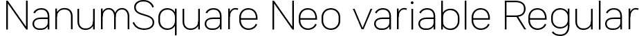 NanumSquare Neo variable Regular font - NanumSquareNeo-Variable.ttf