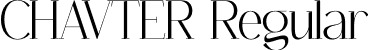 CHAVTER Regular font - CHAVTER.otf