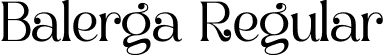 Balerga Regular font - Balerga.otf