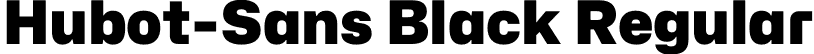 Hubot-Sans Black Regular font - Hubot-Sans-Black.otf