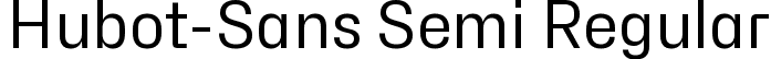 Hubot-Sans Semi Regular font - Hubot-Sans-RegularSemi.ttf