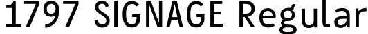 1797 SIGNAGE Regular font - 1797-SIGNAGE.otf