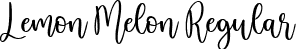 Lemon Melon Regular font - Lemon Melon.ttf