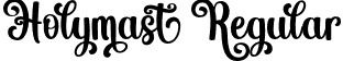 Holymast Regular font - Holymast.otf