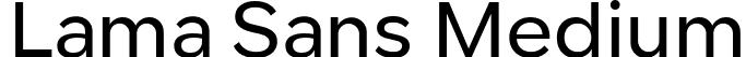 Lama Sans Medium font - LamaSans-Medium.ttf