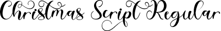 Christmas Script Regular font - Christmas Script  OTF Personal.otf