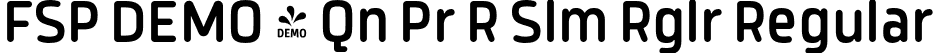 FSP DEMO - Qn Pr R Slm Rglr Regular font - Fontspring-DEMO-quanprorslim-regular.otf