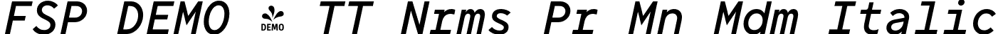 FSP DEMO - TT Nrms Pr Mn Mdm Italic font - Fontspring-DEMO-tt_norms_pro_mono_medium_italic.otf