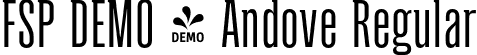 FSP DEMO - Andove Regular font - Fontspring-DEMO-andove-regular.otf