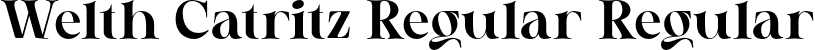 Welth Catritz Regular Regular font - Welth Catritz Regular.otf