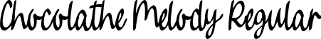 Chocolathe Melody Regular font - Chocolathe Melody (demo).ttf