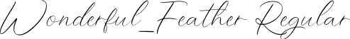 Wonderful_Feather Regular font - Wonderful_Feather.ttf