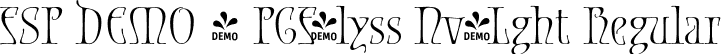 FSP DEMO - PGF-lyss Nv-Lght Regular font - Fontspring-DEMO-pgf-elyss-nouveau-light.otf