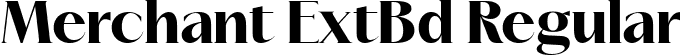 Merchant ExtBd Regular font - Merchant-ExtraBold.ttf