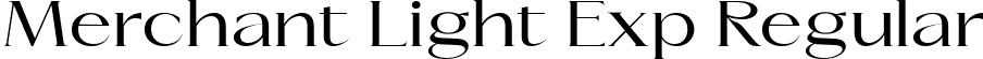 Merchant Light Exp Regular font - Merchant-LightExpanded.ttf