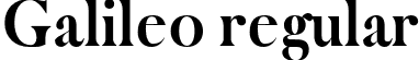 Galileo regular font - Galileo-regular.otf