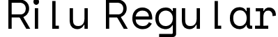 Rilu Regular font - Rilu-Regular.otf