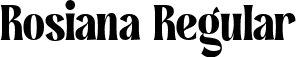 Rosiana Regular font - RosianaRegular-JRxEB.ttf