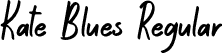 Kate Blues Regular font - KateBlues.otf