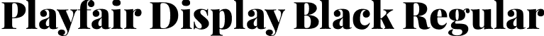 Playfair Display Black Regular font - PlayfairDisplay-Black.ttf