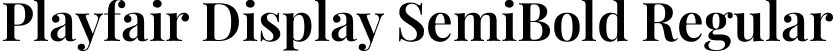 Playfair Display SemiBold Regular font - PlayfairDisplay-SemiBold.ttf