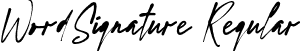 WordSignature Regular font - WordSignature.otf