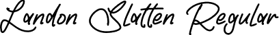 Landon Slatten Regular font - Landon Slatten.otf