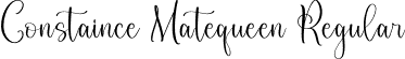 Constaince Matequeen Regular font - Constaince Matequeen.otf