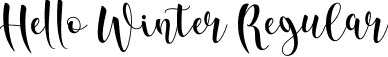 Hello Winter Regular font - HelloWinter.otf