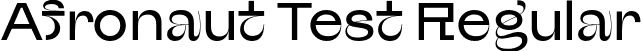 Afronaut Test Regular font - AfronautTest-Regular.otf