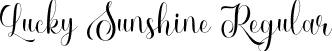 Lucky Sunshine Regular font - LuckySunshine-axo9R.ttf