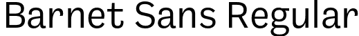 Barnet Sans Regular font - BarnetSans-Regular.otf