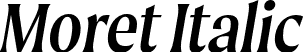 Moret Italic font - Moret-RegularOblique.otf