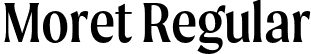 Moret Regular font - Moret-Regular.otf