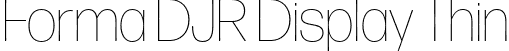 Forma DJR Display Thin font - FormaDJRDisplay-Thin-Testing.otf