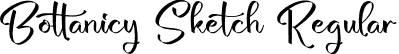 Bottanicy Sketch Regular font - Bottanicy Sketch.otf