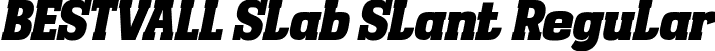 BESTVALL Slab Slant Regular font - BESTVALLtrial-BESTVALLSlabSlant.ttf