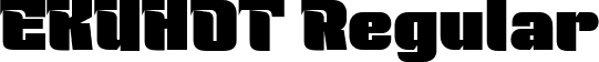 EKUHOT Regular font - EKUHOTtrial-Regular.ttf