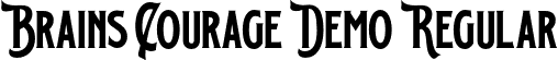 Brains Courage Demo Regular font - Brainscouragedemo-K7D6D.otf