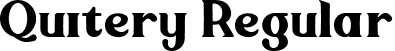 Quitery Regular font - Quitery Regular DEMO.ttf