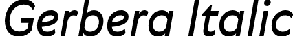 Gerbera Italic font - Gerbera-Regular-Italic.otf